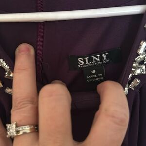 Long plum dress size 16